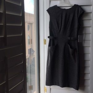 New Gray/black Calvin Klein dress with pockets